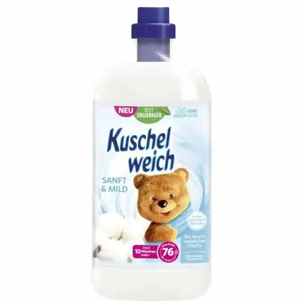 Kuschelweich aviváž Sanft mild pro citlivou pokožku 76 dávek, 2 l