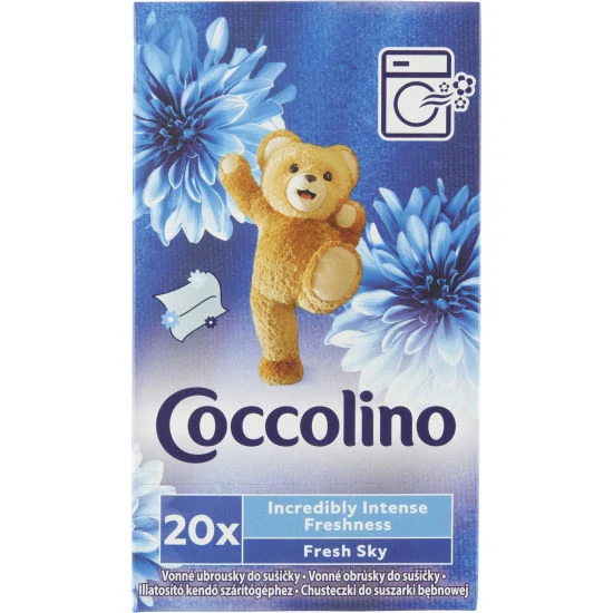 Coccolino ubrousky do sušičky Fresh Sky 20ks