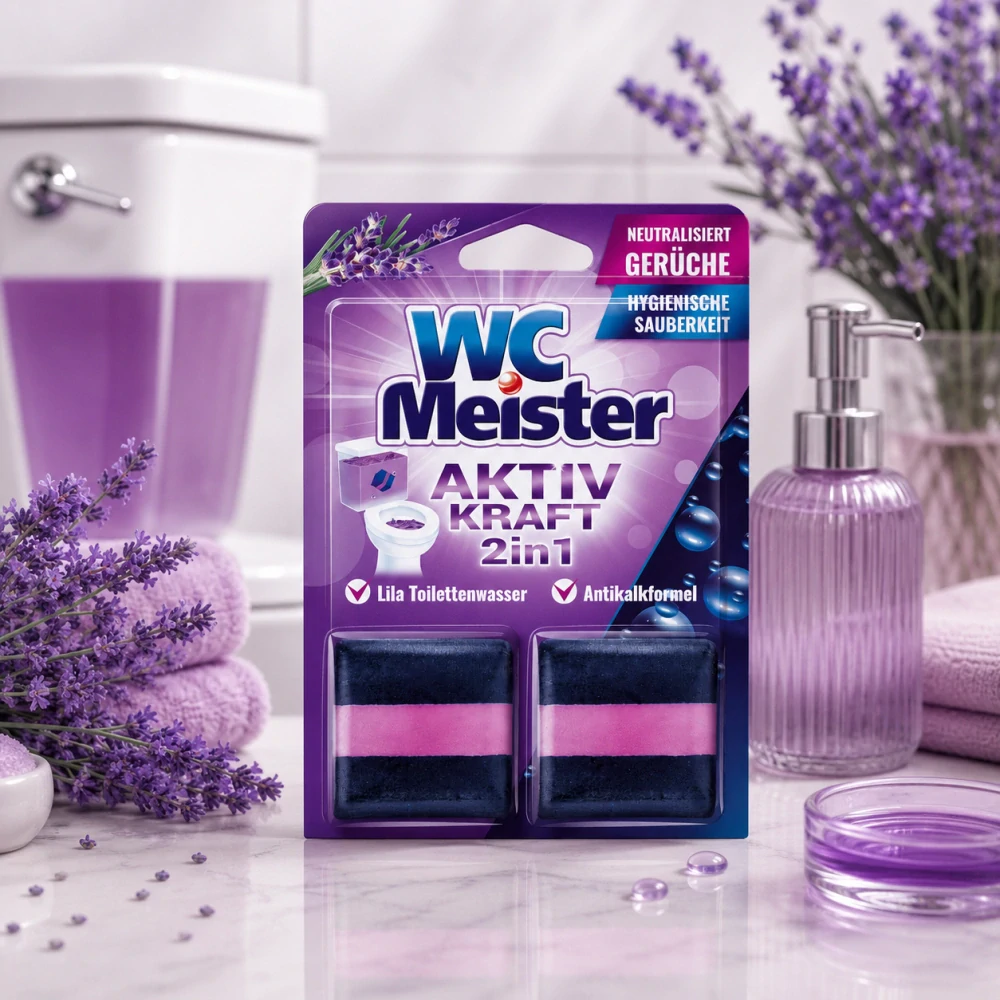 WC Meister kostka do splachovače 2x50g - vůně levandule