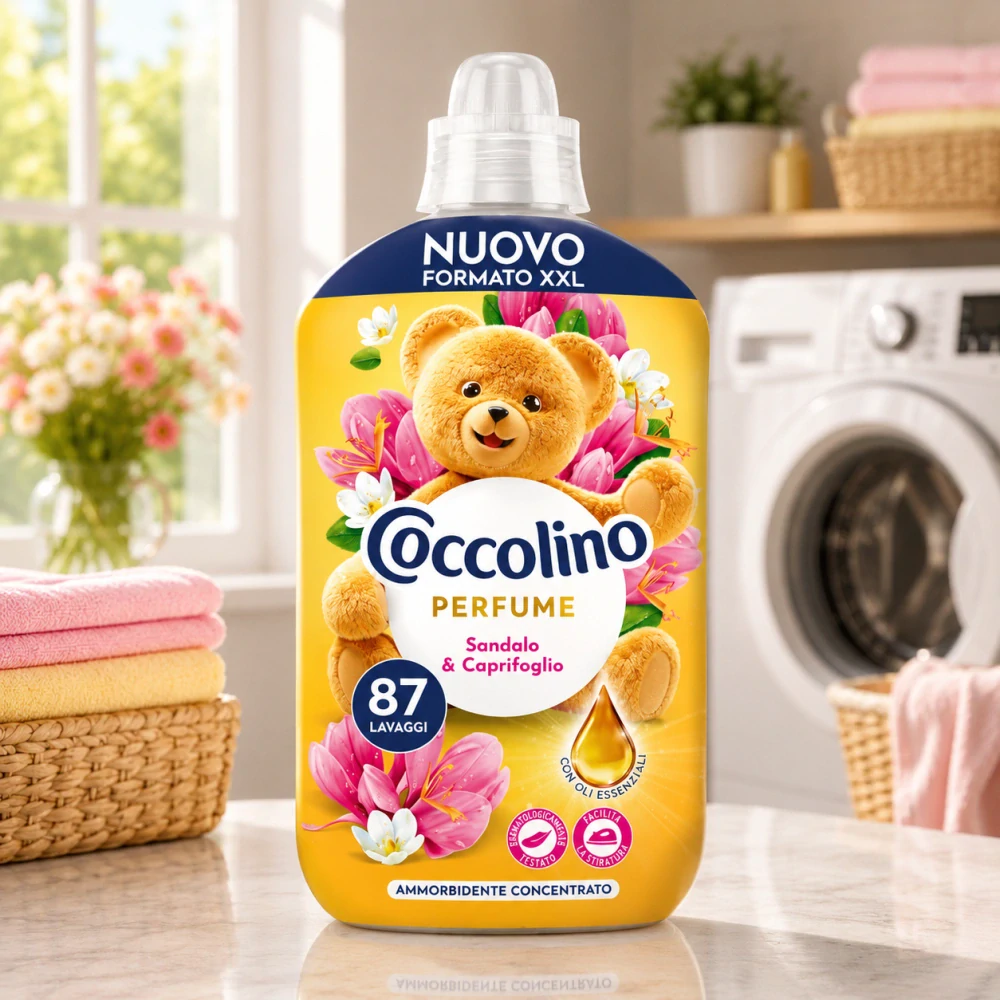 Coccolino aviváž 1827ml Concentrato 87W Sandalo & Caprifoglio - zlatá