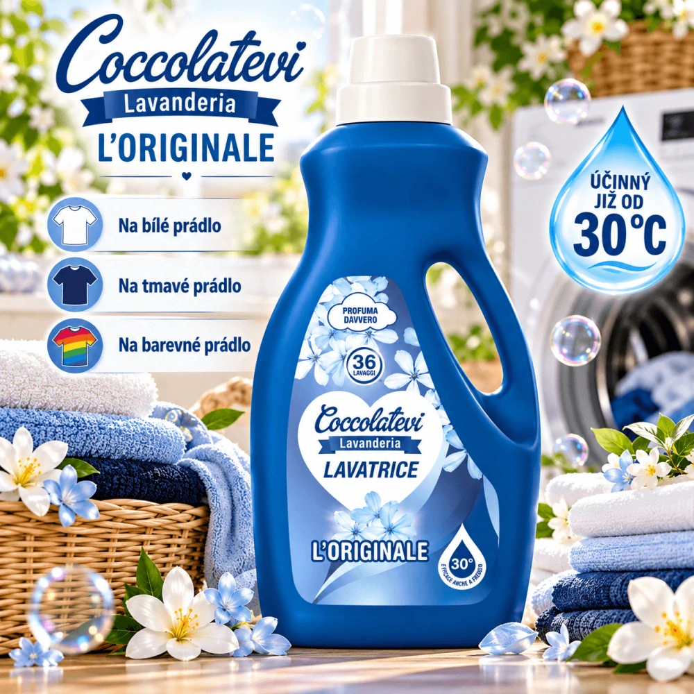Coccolatevi Univerzální prací gel L’Originale 36 dávek 1,8 l