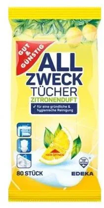 G&G Feuchte Allzwecktücher - univerzální čistící vlhčené ubrousky 80ks