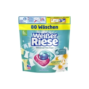 Weisser Riese Universal Lotus TRIO-Caps prací kapsle na bílé a světlé prádlo 80 ks