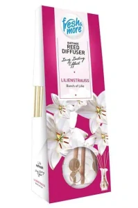 Fresh & More Osvěžovač vzduchu vonné tyčinky s vůní lilie 35 ml