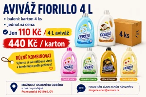 Aviváž Fiorillo 4×4 l (16 litrů ) – karton – italská drogerie