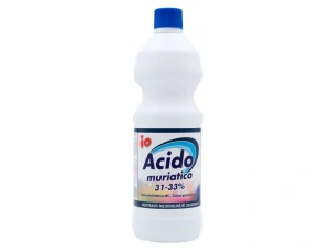 IO Acido Muriatico 31–33 % – extra silný čistič WC a odpadu 1000 ml