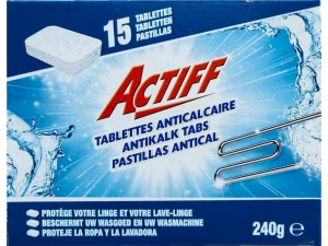 Actiff Antikalk Tabs 15ks - 240g - tablety proti vodnímu kameni do pračky